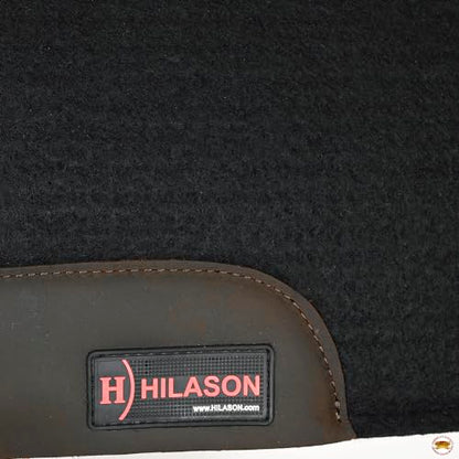 HILASON Western Wool Felt Horse Saddle Pad 30X30 in - color: Black