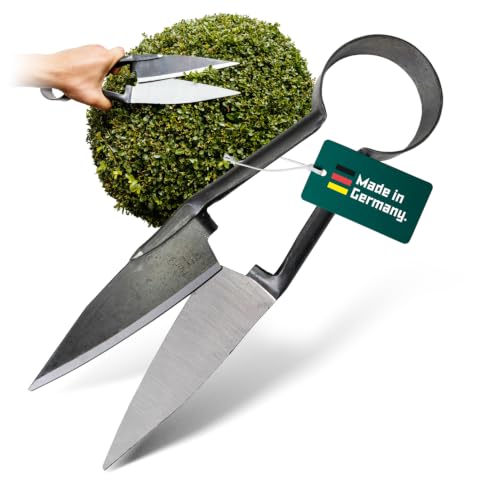 BERGER Sheep & Hedge Shears – 13" Forged Garden Shears with Self-Sharpening Straight Blades, Round Spring Design, 6.1" Cutting Length, Ambidextrous Use – 2712 - size: 33x7x3.5 cm