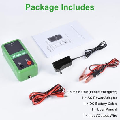 EF-07, 10KV Electric Fence Charger, 5 Miles 1 Joules Pulse Energy