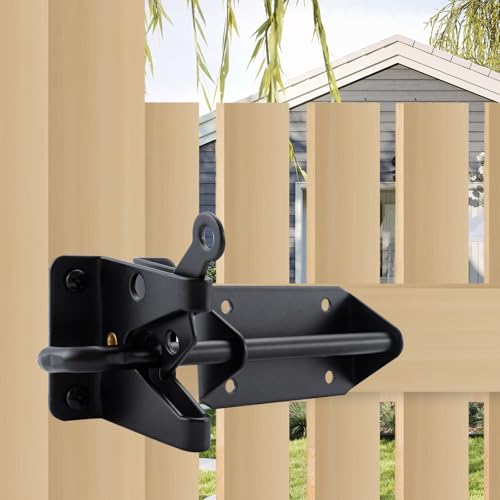 HOME MASTER HARDWARE Self Locking Gate Latch, 7-1/2" Security Door Latches