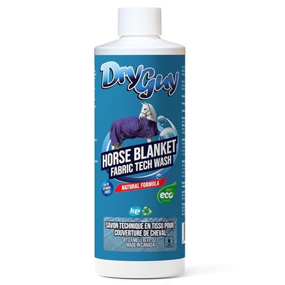 Horse Blanket Fabric Tech Wash – Eco‑Friendly, Highly Concentrated Deep Clean for Turnouts, Stable Sheets & Rugs, Restores Waterproofing, Breathability & Performance