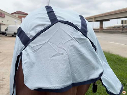 HILASON Horse Fly Sheet Breathable Mesh UV Protection Mosquito Bug Summer - color: White, size: 66 In