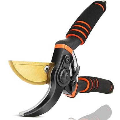 Ultra Sharp Titanium Steel Pruning Shears, Cuts 3X Easier, Rust-Resistant, Effortlessly 1-Inch Cut Capacity Garden Scissors, Ergonomic Handle - style: gy-b09