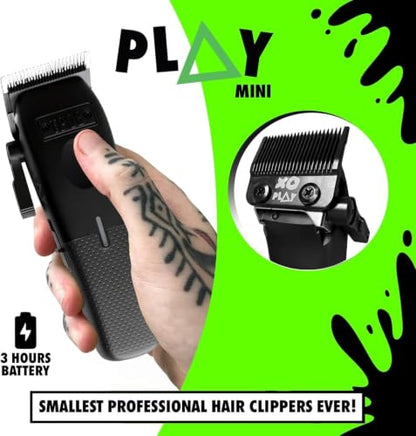 TPOB Mini Play Professional Hair Clippers Without Charge Stand (Black) - color: Black