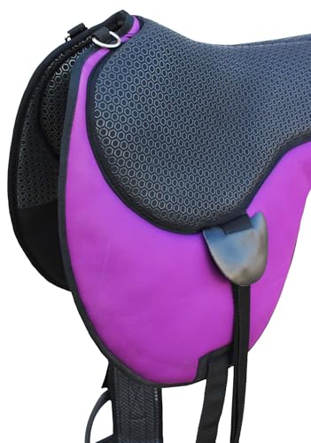 Horse Western Trail Neoprene Padded Anti-Slip Bareback Saddle Pad 39TS06 - color: Purple, size: 33" L x 25" W