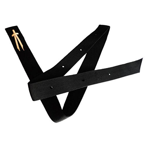 Double Ply Black Nylon Cinch Strap And Off Billet Saddle Set