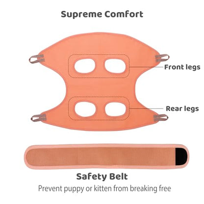 Guzekier Dog Grooming Hammock Harness for Dogs, Dog Nail Clipper - size: S（Suitable for 12-25lbs）