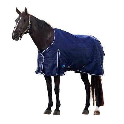 WeatherBeeta ComFiTec Prelim Turnout 100g, Navy Embossed Plaid, 51" - size: 51"