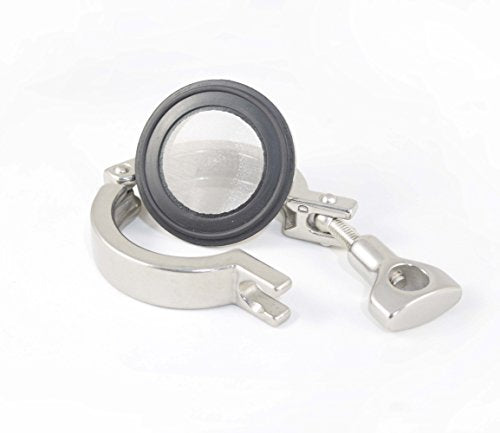 2" Tri Clamp Buna-N Screen Filter, Ferrule Gasket 316L 625 Mesh/20Uf Micron Screen Stainless Steel Pharmaceutical Grade Filter Mesh. Buna-N with Mesh Material! & FDA Certification (2") - size: 2"