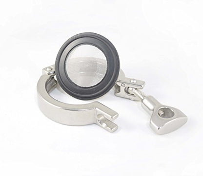 2" Tri Clamp Buna-N Screen Filter, Ferrule Gasket 316L 625 Mesh/20Uf Micron Screen Stainless Steel Pharmaceutical Grade Filter Mesh. Buna-N with Mesh Material! & FDA Certification (2") - size: 2"