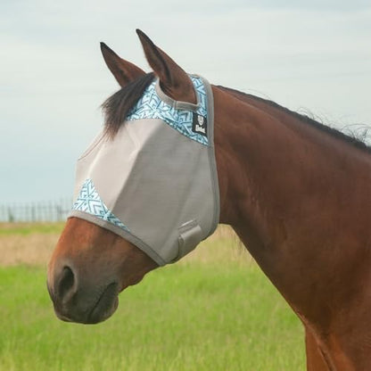 Cashel Crusader Fly Mask, Standard (Azure, Arabian) - color: Azure, size: Medium