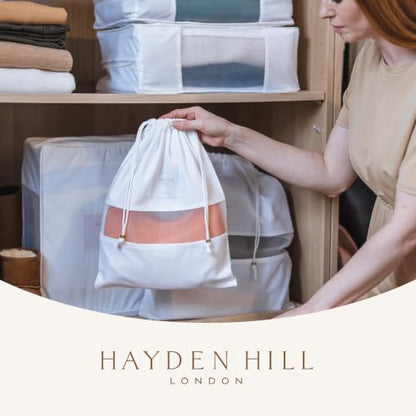 Hayden Hill Luxury Organic Cotton Dust Bags for Handbags Mixed 3 Pack - size: Mixed Size