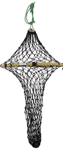 Derby Originals Quik-Fil 48” Slow Feed Poly Rope Hanging Hay Net with 2x2” Holes - color: Dark Black