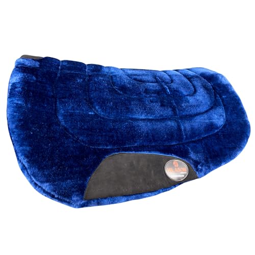 HILASON Western Endurance All Purpose Horse Fleece Saddle Pad - color: Blue