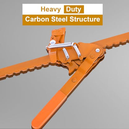 Fence Stretcher Splicer, Heavy Duty Carbon Steel Fence Stretcher Tool | Anti-rust Surface Fence Barb Wire Repair Tool, All Purpose Fence Stretcher Splicer for Barbed & Smooth Wire, Orange - color: Orange