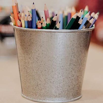 2 Quart Galvanized Steel Pail, Metal Bucket - color: 2 Quart Steel Pail