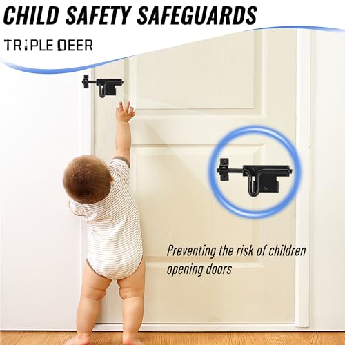 Slide Bolt Gate Latch, Heavy Duty Slide Latches with Padlock Hole, 2 Pack