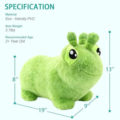 INPANY Bouncy Horse, Kids Frog Hopper Toys with Ultra Thick Plush, Gift Toy - color: Green Frog