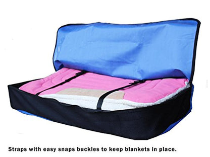 Tahoe Tack Easy Carry Breathable Nylon Saddle Pad & Blanket Carry Bag with Breathable Mesh Sides