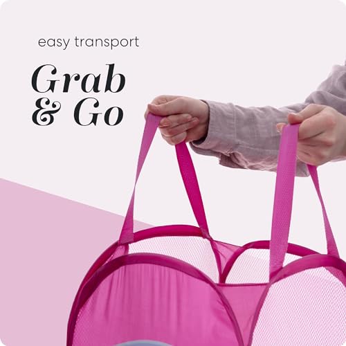 Handy Laundry Collapsible Mesh Pop Up Hamper (Butterfly) - color: Butterfly, 1-PACK