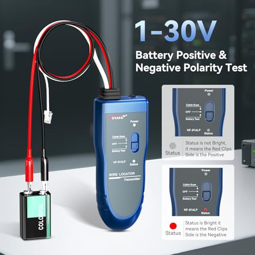 NOYAFA NF-816LP Underground Wire Locator, Electrical Cable Tracker