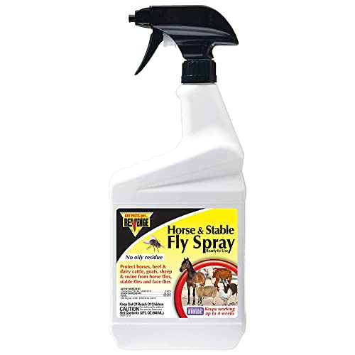 Bonide Revenge Horse & Stable Fly Spray, 32 oz Ready-to-Use - size: 32 oz