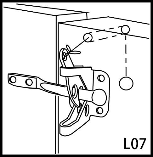 QCAA 304 Stainless Steel Self-Locking Gate Latch, 2-1/8", Made in Taiwan - color: 304 Stainless Steel (2-1/8"), size: 1 Pack