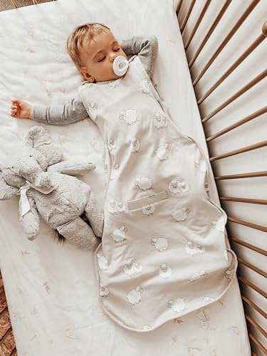 Woolino 4 Season Toddler Sleeping Sack, Merino Wool and Organic Cotton Baby Sleep Bag Sack, 2-4 Years, Sheep - color: Sheep