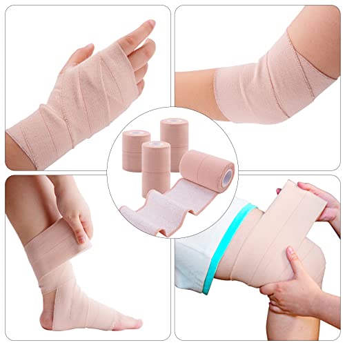 BQTQ 6 Rolls Elastic Adhesive Tape 4 Inch Self Adherent Stretch Bandages - size: 4 Inch 6Rolls