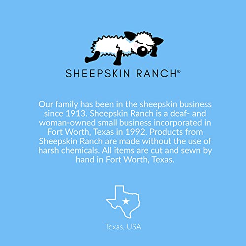 Sheepskin Ranch Sofsheep Medical Sheepskin Heel Protector, Pressure Relief for Bed Sores, Ulcers, Sensitive Skin, Hospital Grade, Chrome Free, Washable, Hypoallergenic, Adjustable, Real Wool, Single - style: Single