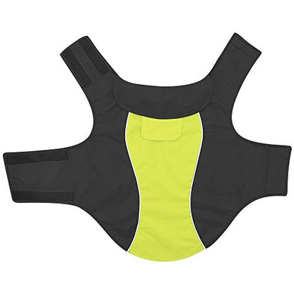Vizpet Dog Raincoat Waterproof Coats,Dog Jacket High Visibility Warm Vest Dog Clothes for Small Medium Large Dogs(Green-XL) - size: Green-XL