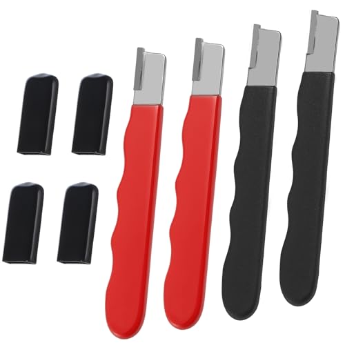 4 Pack Garden Tool Sharpener, Pruning Shears Blade Sharpener, Pocket Blade Sharpeners, Mini Portable Quick Edge Sharpening Multipurpose Usage Knife Sharpeners for Hedge Shears, Sickle, Scissor