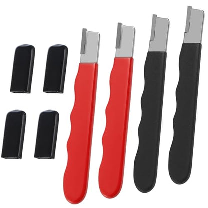 4 Pack Garden Tool Sharpener, Pruning Shears Blade Sharpener, Pocket Blade Sharpeners, Mini Portable Quick Edge Sharpening Multipurpose Usage Knife Sharpeners for Hedge Shears, Sickle, Scissor