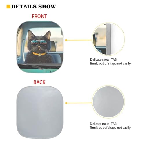 Fashion Cat Car Interior Accessories Sun Protection Easy to Install Automotive Windshield Sunshades Keep Cool UV Rays Protection for Most Sedan Truck Van 28.5 x 25.5 inches - color: Fashion Cat