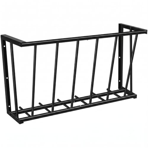 30'' Metal Wall Mount Hay Feeder, 20 Gallon Livestock Feeder | Steel Hay Feeder& Blanket Holder , Metal Wall Hay Rack for Goats, Sheep and Storage