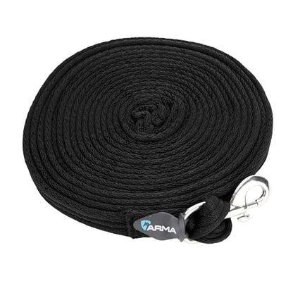 Shires Wessex Soft Feel Lunge Line 8m Black - color: Black