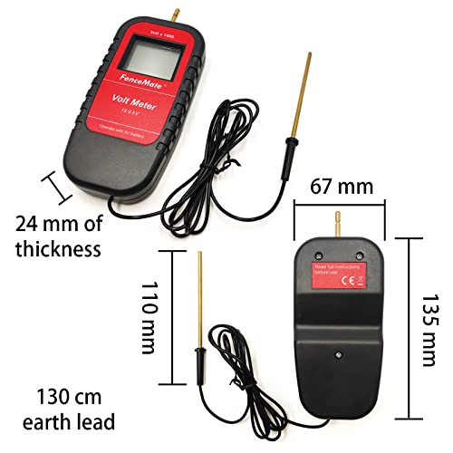 FenceMate Digital Volt Meter for Electric Fence, Range up to 15,000 V