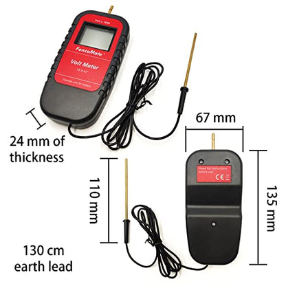 FenceMate Digital Volt Meter for Electric Fence, Range up to 15,000 V