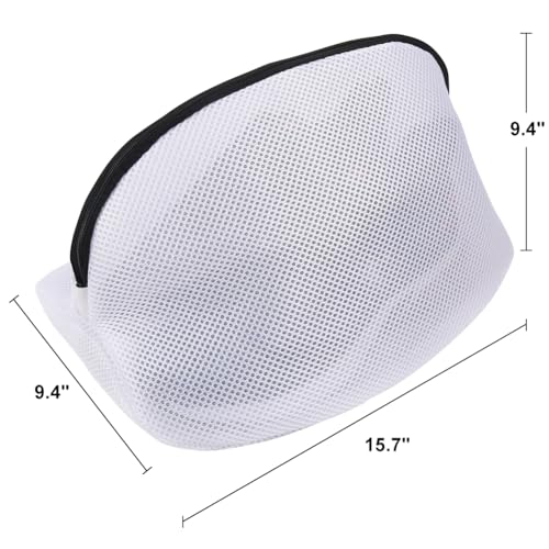 Vivifying Shoe Washing Bag, Set of 3 Mesh Shoe Laundry Bags with Zip Closure for Sneakers, Running Shoes, Socks, Bras - size: 3 pcs (9.4" x 15.7")