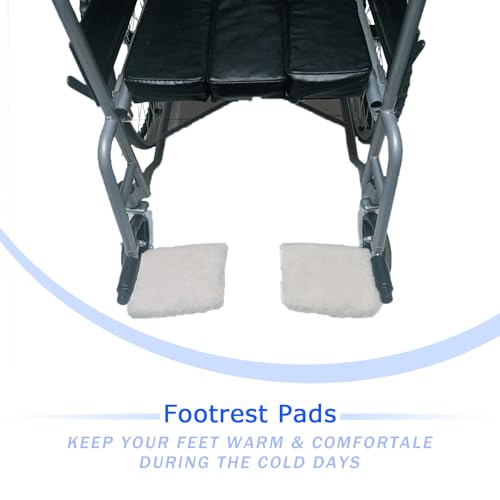 Faux Synthetic Sheepskin Bed Pad Wheelchair Blanket Wheelchair Leg Rest Pad Foot Protectant Recliner Leg Cushion Footrest Cover Foot Armrest Covers Footplate Protector(Apricot) (Footrest Pads) - size: Footrest Pads