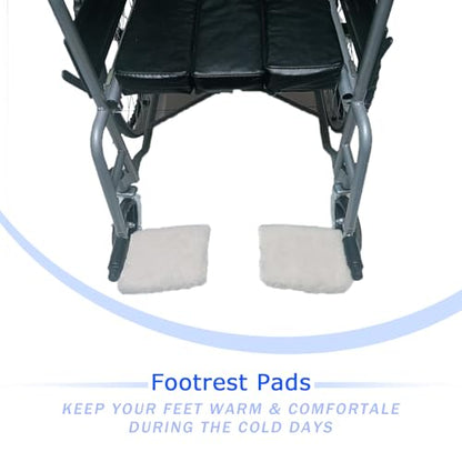 Faux Synthetic Sheepskin Bed Pad Wheelchair Blanket Wheelchair Leg Rest Pad Foot Protectant Recliner Leg Cushion Footrest Cover Foot Armrest Covers Footplate Protector(Apricot) (Footrest Pads) - size: Footrest Pads