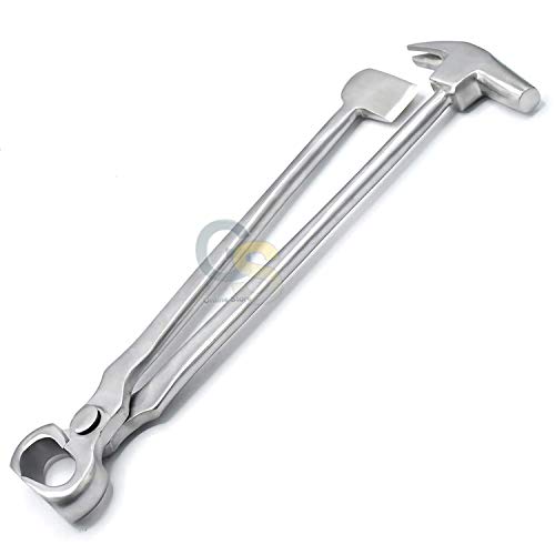 G.S 3 in 1 Multi Hoof Nipper Farrier Clincher Trimmer Cutter Hammer 13" VT-119