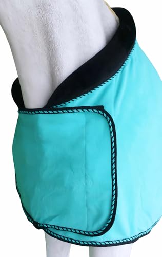 Challenger Horse Soft Fleece Cooler Contoured Exercise Blanket Liner Sheet Wicks 43MI02TR - color: Turquoise, size: 70 inches