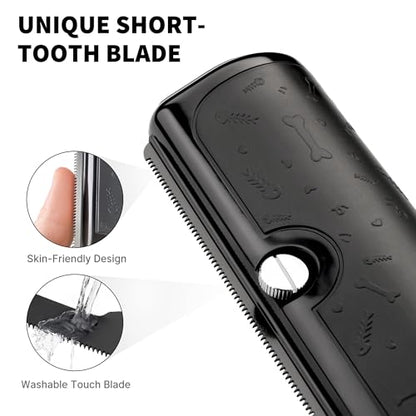 Deshedding Dog Brush for Shedding, Black - color: Black