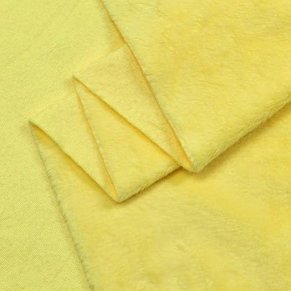 Surf turtle Yellow Super Soft Minky Fabric by The Yard, 36"x60" - color: Yellow