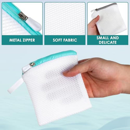 Cabilock 8 Pack Mini Mesh Laundry Bags for Delicates - 4.7" Small Wash Bags