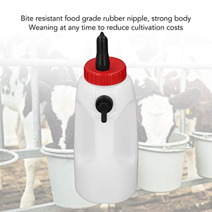 4L Calf Nursing Feeding Bottle, Calf Bottle with Nipple Handle Milk Pot Calves Nursing Milk Feeding Bottle with Handle Livestock Supplies