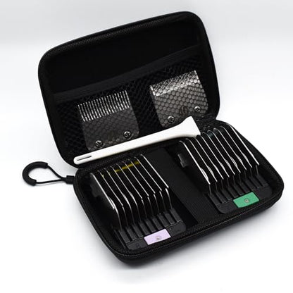 4 Pieces Professional A5 Style Animal Clipper Metal Snap-on Attachment Guard Guide Combs Set, 5/8", 3/4", 7/8", 1" Compatible with Wahl KM Series Oster A5 Andis Detachable Blade Pet Groomers