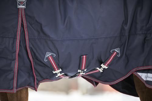 LeMieux Kudos 200g Turnout Blanket - 1680Denier Waterproof Outer - Detachable Neck Inlcluded - Navy - 81" - size: 81"