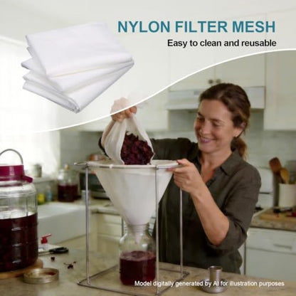 39 x 78 Inch 25-250 Micron Nylon Filter Mesh Fabric (300 mesh /48μm) - style: 300 Mesh
